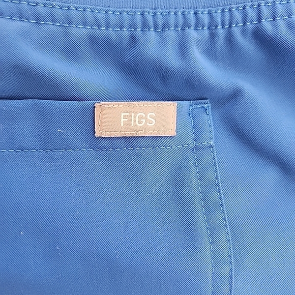 Figs High Waisted Livingston Basic Scrub Pants Royal Blue Women's Size Medium T - Picture 5 of 6